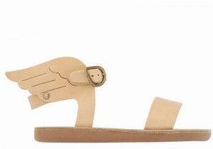 Kids' Ancient Greek Sandals Little Ikaria Soft Casual Sandals Beige | JZY3947ZU