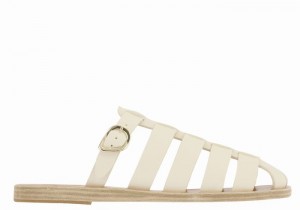 Women Ancient Greek Sandals Cosmia Fisherman Sandals White | KBR1558IF