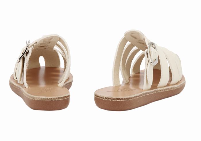 Kids' Ancient Greek Sandals Little Cosmia Soft Fisherman Sandals White | EXY10084ZD