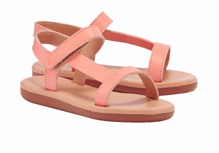 Kids' Ancient Greek Sandals Little Iasonas Soft Casual Sandals Pink | ONF813PO