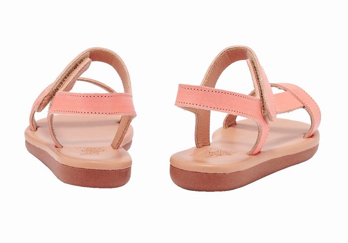 Kids' Ancient Greek Sandals Little Iasonas Soft Casual Sandals Pink | ONF813PO