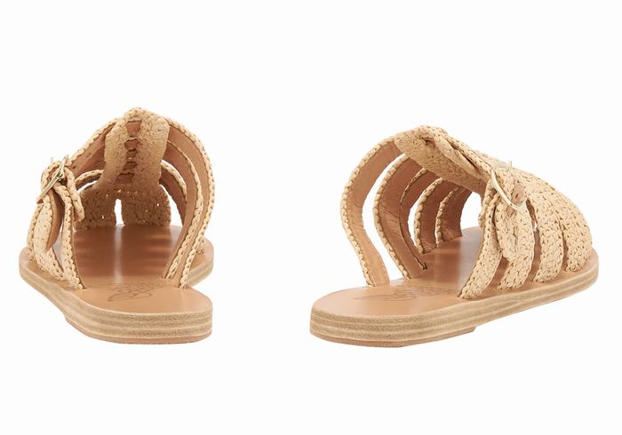 Women Ancient Greek Sandals Cosmia Fisherman Sandals Beige | NTW525YU