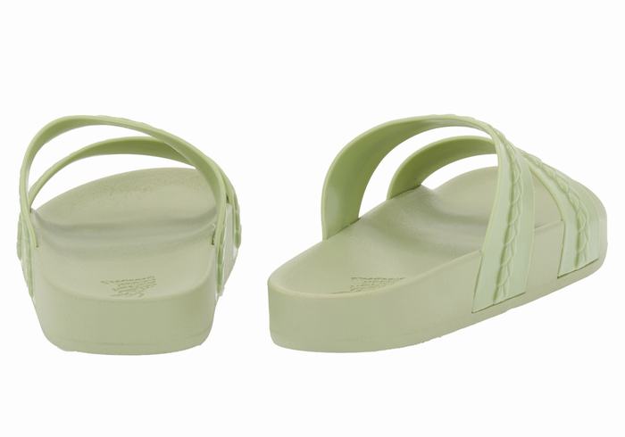 Women Ancient Greek Sandals Meli Slide Sandals Green | LKT8128GG